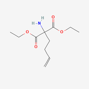 molecular formula C11H19NO4 B8456118 Diethyl 2-amino-2-but-3-enyl-propanedioate 