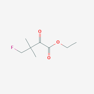 molecular formula C8H13FO3 B8456182 Ethyl 4-fluoro-3,3-dimethyl-2-oxobutanoate 