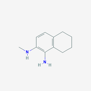 molecular formula C11H16N2 B8456185 N2-methyl-5,6,7,8-tetrahydronaphthalene-1,2-diamine 