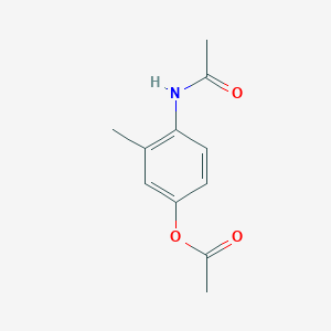 molecular formula C11H13NO3 B8456305 N-[4-(Acetyloxy)-2-methylphenyl]acetamide 