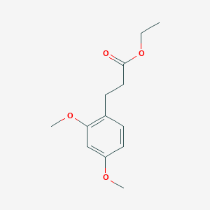 molecular formula C13H18O4 B8456376 Ethyl 2,4-dimethoxyhydrocinnamate 