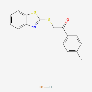 2-(Benzothiazol-2-ylsulfanyl)-1-p-tolyl-ethanone hydrobromide salt
