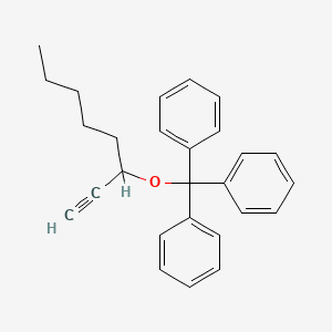 3-Triphenylmethoxy-1-octyne