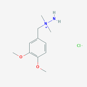 Hydrazinium, dimethyl(3,4-dimethoxybenzyl)-, chloride