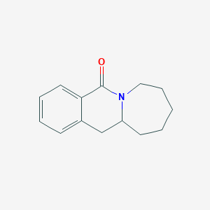molecular formula C14H17NO B8457099 8,9,10,11,11a,12-Hexahydroazepino[1,2-b]isoquinolin-5(7H)-one CAS No. 191040-99-0