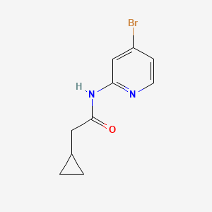 molecular formula C10H11BrN2O B8457158 N-(4-bromopyridin-2-yl)-2-cyclopropylacetamide 