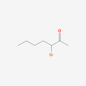 molecular formula C7H13BrO B8457193 3-Bromo-2-heptanone CAS No. 51134-59-9