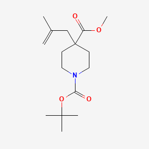 1-tert-Butyl 4-methyl 4-(2-methylallyl)piperidine-1,4-dicarboxylate