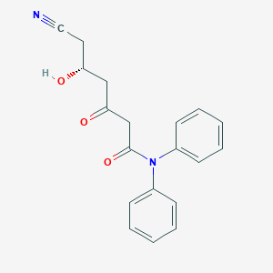 (R)-6-cyano-5-hydroxy-3-oxo-N,N-diphenylhexanamide
