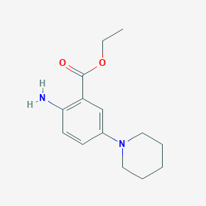 2-Amino-5-piperidin-1-yl-benzoic acid ethyl ester