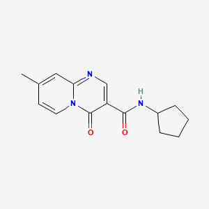 4H-Pyrido(1,2-a)pyrimidine-3-carboxamide, N-cyclopentyl-8-methyl-4-oxo-