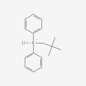 molecular formula C18H21Li B8457276 lithium;(3,3-dimethyl-1-phenylbutyl)benzene CAS No. 98329-91-0