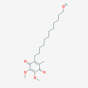 molecular formula C21H34O5 B8457291 6-(12-Hydroxydodecyl)-2,3-dimethoxy-5-methyl-1,4-benzoquinone 
