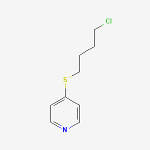 molecular formula C9H12ClNS B8457463 4-(4-Chlorobutylthio)pyridine 