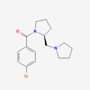 Pyrrolidine, 1-(4-bromobenzoyl)-2-(1-pyrrolidinylmethyl)-, (2S)-