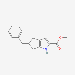 Methyl 5-benzyl-1,4,5,6-tetrahydrocyclopenta[b]pyrrole-2-carboxylate