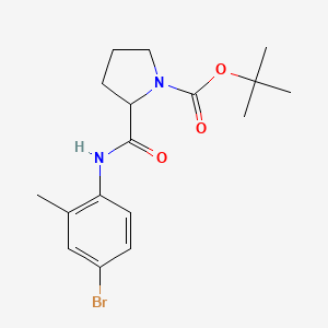 2-(4-Bromo-2-methyl-phenylcarbamoyl)-pyrrolidine-carboxylic acid tert-butyl ester