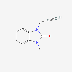 molecular formula C11H10N2O B8457551 1,3-dihydro-1-methyl-3-(2-propynyl)-2H-benzimidazole-2-one 