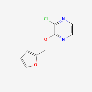 molecular formula C9H7ClN2O2 B8457566 2-Chloro-3-(2-furylmethoxy)pyrazine 
