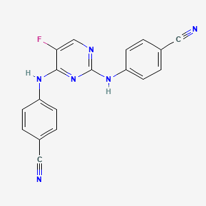 N2,N4-bis(4-cyanophenyl)-5-fluoro-2,4-pyrimidinediamine
