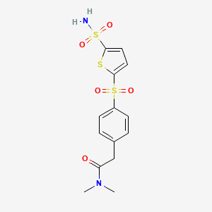 Benzeneacetamide,4-[[5-(aminosulfonyl)-2-thienyl]sulfonyl]-n,n-dimethyl-