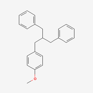 molecular formula C23H24O B8457593 1-(4-Methoxyphenyl)-2-benzyl-3-phenylpropane CAS No. 61022-49-9