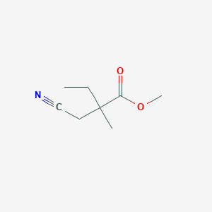 molecular formula C8H13NO2 B8457634 Methyl 2-(cyanomethyl)-2-methylbutanoate CAS No. 175697-98-0