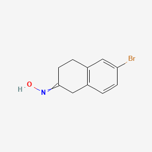 molecular formula C10H10BrNO B8457683 6-bromo-3,4-dihydro-1H-naphthalen-2-one Oxime 