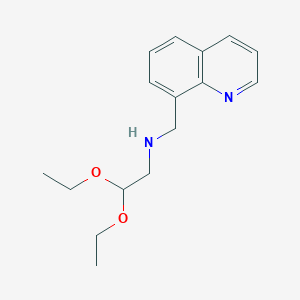 2,2-diethoxy-N-(quinolin-8-ylmethyl)ethanamine