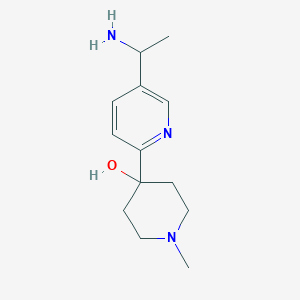 4-(5-(1-Aminoethyl)pyridin-2-yl)-1-methylpiperidin-4-ol