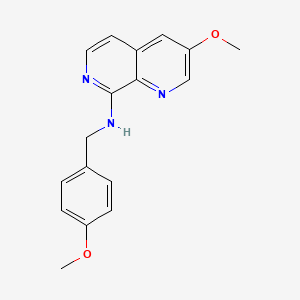 3-Methoxy-N-(4-methoxybenzyl)-1,7-naphthyridin-8-amine