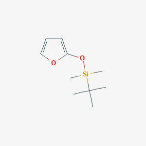 molecular formula C10H18O2Si B8457807 2-t-Butyldimethylsilyloxyfuran 