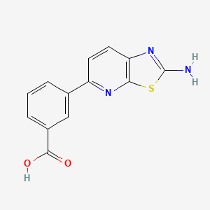 3-(2-Aminothiazolo[5,4-b]pyridin-5-yl)benzoic acid