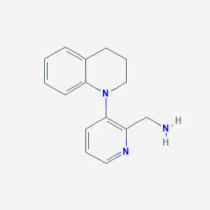 molecular formula C15H17N3 B8457835 C-[3-(3,4-dihydro-2H-quinoline-1-yl)pyridine-2-yl]methylamine 