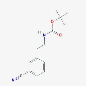 molecular formula C14H18N2O2 B8457847 Tert-butyl [2-(3-cyanophenyl)ethyl]carbamate 