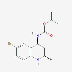 molecular formula C14H19BrN2O2 B8457868 Isopropyl ((2S,4R)-6-bromo-2-methyl-1,2,3,4-tetrahydroquinolin-4-YL)carbamate 