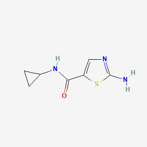 2-Amino-N-cyclopropyl-1,3-thiazole-5-carboxamide