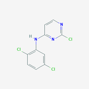 molecular formula C10H6Cl3N3 B8457944 2-Chloro-4-(2,5-dichloroanilino)pyrimidine 