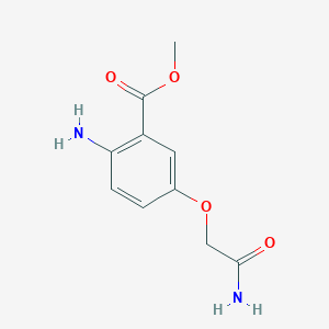 molecular formula C10H12N2O4 B8457953 Methyl 2-amino-5-(2-amino-2-oxoethoxy)benzoate 