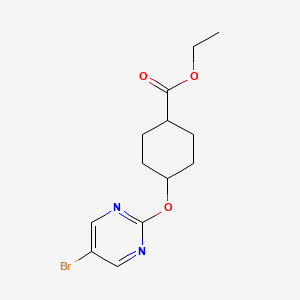 Ethyl 4-[(5-bromopyrimidin-2-yl)oxy]cyclohexanecarboxylate