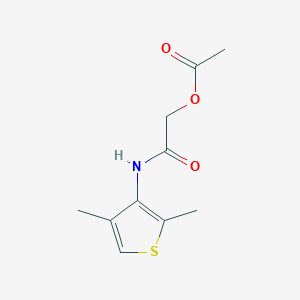 2-[(2,4-Dimethylthiophen-3-yl)amino]-2-oxoethyl acetate