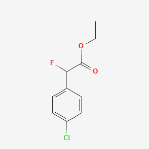 Ethyl alpha-fluoro-4-chlorophenylacetate