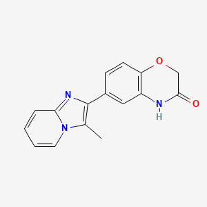 6-(3-Methylimidazo[1,2-a]pyridin-2-yl)-2H-1,4-benzoxazin-3(4H)-one