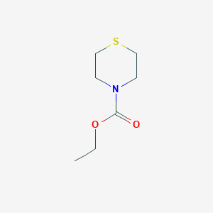 molecular formula C7H13NO2S B8458172 Thiomorpholinecarboxylic acid ethyl ester 