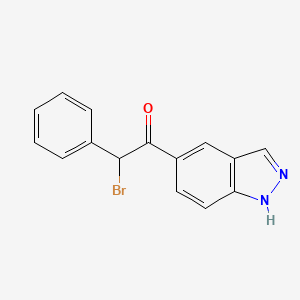 2-Bromo-1-(1h-indazol-5-yl)-2-phenylethanone
