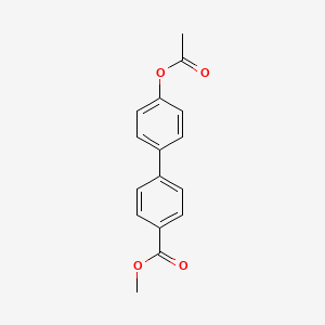 molecular formula C16H14O4 B8458225 Methyl 4-acetoxy-4'-biphenylcarboxylate 