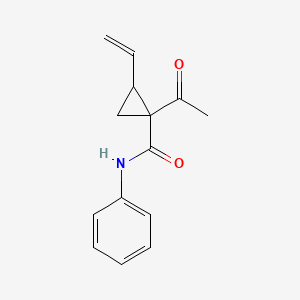 1-Acetyl-2-ethenyl-N-phenylcyclopropane-1-carboxamide
