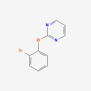 molecular formula C10H7BrN2O B8458314 2-(2-Bromophenoxy)pyrimidine 