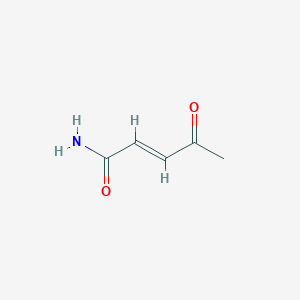 molecular formula C5H7NO2 B084584 (E)-4-oxo-2-pentenamide CAS No. 14300-80-2