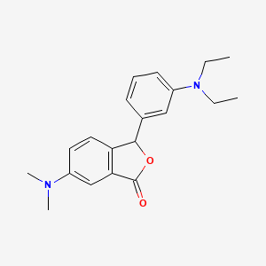 molecular formula C20H24N2O2 B8458433 3-[3-(Diethylamino)phenyl]-6-(dimethylamino)-2-benzofuran-1(3H)-one CAS No. 62633-17-4